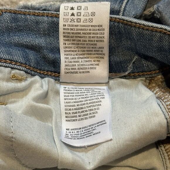 American Eagle Outfitters Super Stretch Jegging Distressed Misses Size 2 Skinny - Picture 8 of 9